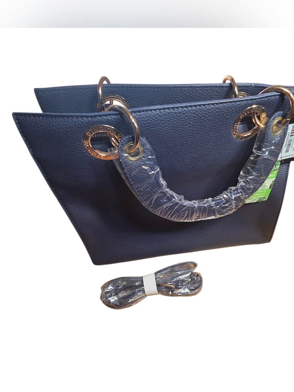Badgley Mischka Bag NWT Vegan Leather Crossbody Handbag Navy Blue Womens